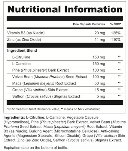 Libogenix Inhaltsstoffe